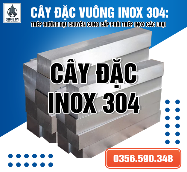 Cây đặc vuông INox