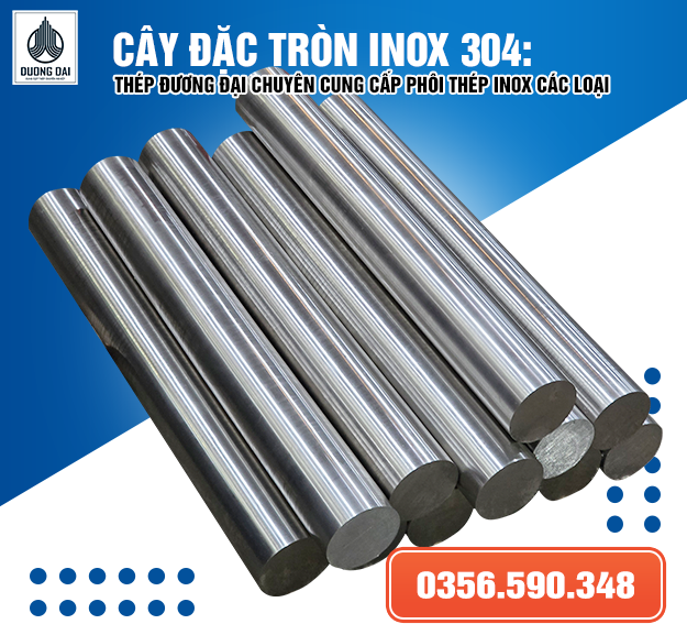 Cây Đặc Tròn Inox 304 Chất Lượng