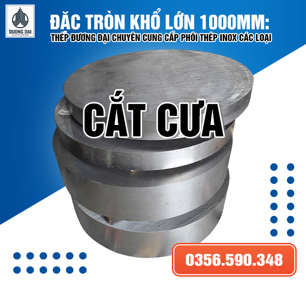 Cắt Cưa Đặc Tròn Khổ Lớn 1000MM - Gia Công Theo Yêu Cầu