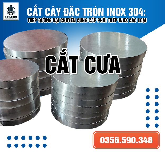 Cắt Cây Đặc Tròn Inox