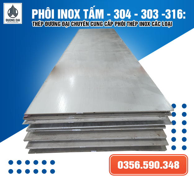 CUNG CẤP PHÔI THÉP INOX KIM LOẠI TẤM