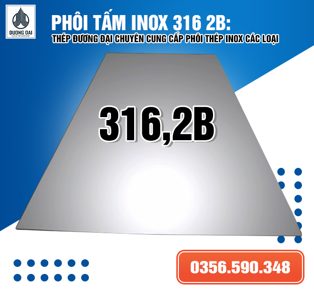 TẤM INOX 316 2B