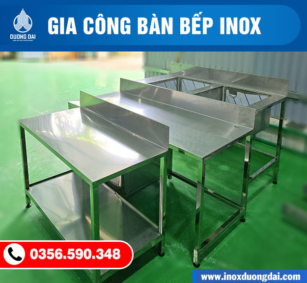 Gia Công Bàn Bếp Inox 304