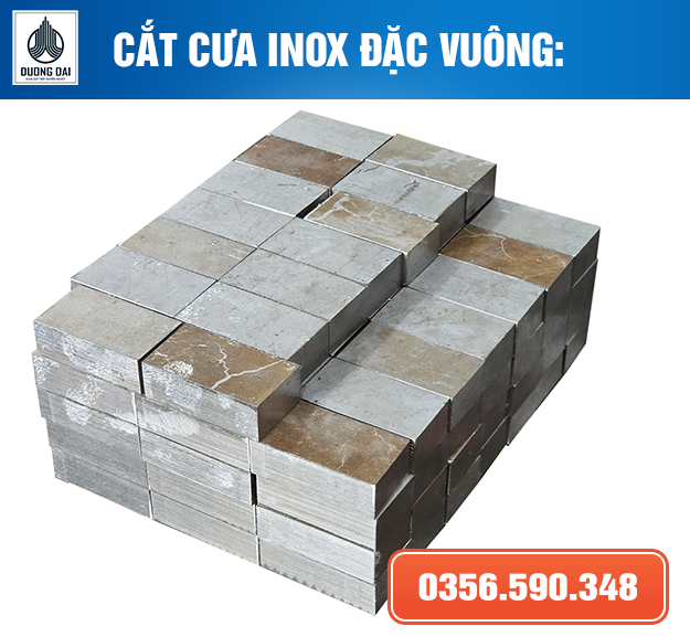 Cắt Cưa Inox Đặc Vuông